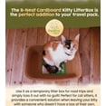 thumbnail image 3 of Word Travel - Friendly Disposable Cat Litter Box - 5 Pack Small Molded Pulp Single Use Easy Clean., 3 of 11
