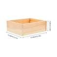 thumbnail image 2 of HOOWIFFY 1Pcs Light Yellow Rectangular Wooden Sake Cup Box Organizer Box for Sushi Restaurants Storage, 2 of 7
