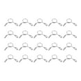 thumbnail image 1 of Unique Bargains Fuel Line Hose Clips, 100 Pack 5mm 304 Stainless Steel Single Wire Tubing Spring Clamps (Silver), 1 of 5