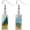 Field, variant on Rectangle Vincent Van Gogh Classic Artistic Painting Drop Dangle Earrings for Women Abstract Art Trendy Glass Earrings Charm Geometric Impressionist Painting Earrings