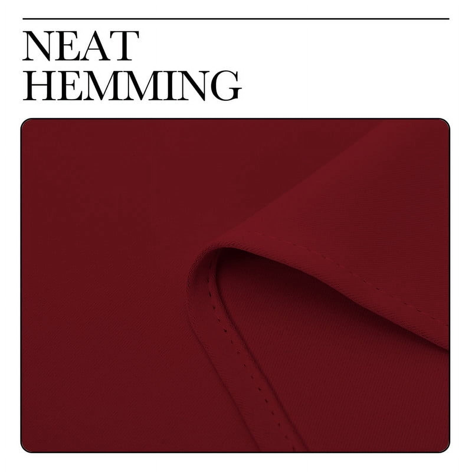 NICETOWN Blackout Curtains Grommet Noise Reducing Thermal Insulated Solid Drapes, W52 x L95, Set of 2, Burgundy Red