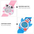 thumbnail image 4 of EeaseMX 2 relojes de dibujos animados para niños, relojes creativos de pulsera de cuarzo para niños, regalos creativos para estudiantes (1 de cada uno con estampado de pingüino azul y panda rosa), 4 of 7