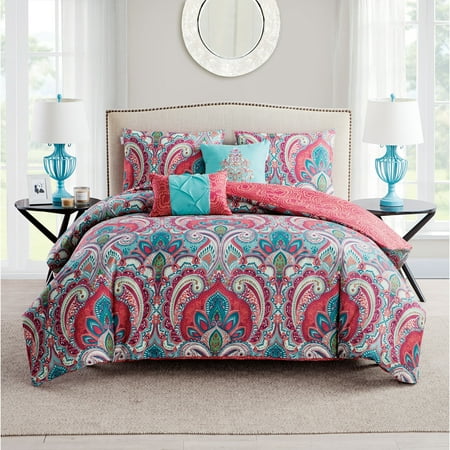 Porch Den West Bench Lancelot Reversible 5 Piece Duvet Cover Set