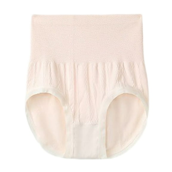 Womens High Waisted Tummy Control Underwear - Seamless Lifting Panties, Breathable Nylon Blend