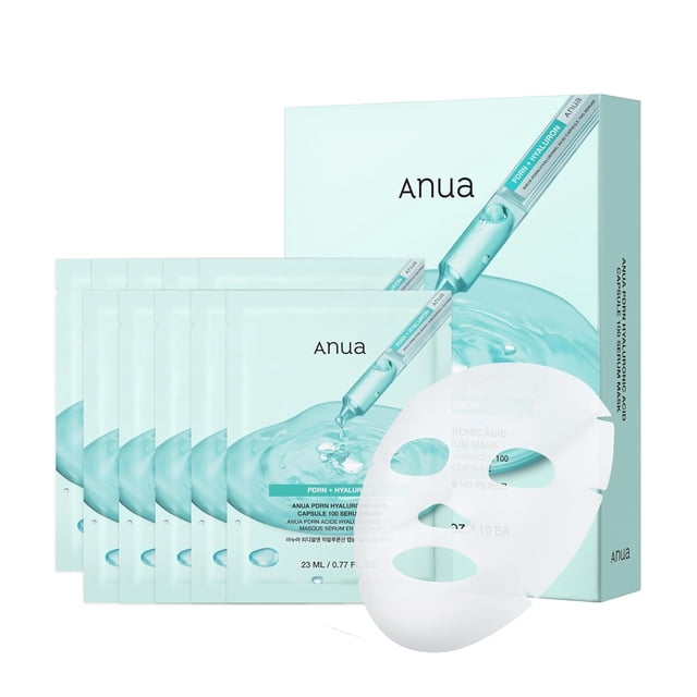 Máscara de sábana ANUA PDRN, cápsula de ácido hialurónico, 100 sérum