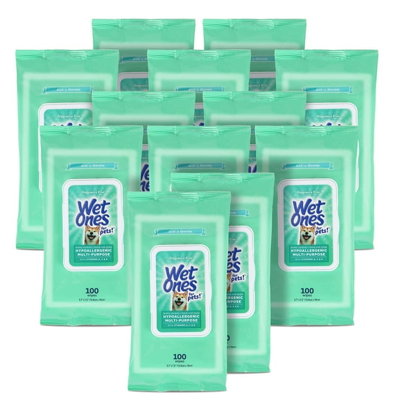 Toallitas húmedas para perros Wet Ones, hipoalergénicas, multiusos, 1200 unidades