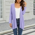 thumbnail image 2 of VISALY Long Cardigans Long Sleeve Cardigan Women's Fashion Clothes for Every Occasion Cotton Linen Cardigan Summer Chic Open Front Cardigan Thin Cardigans Lightweight Pink S, 2 of 9