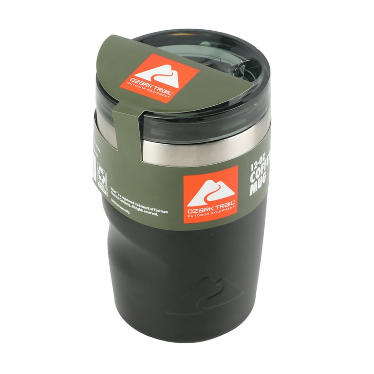 Ozark Trail 12oz Ceramic Lined Black Stainless Steel Insulated