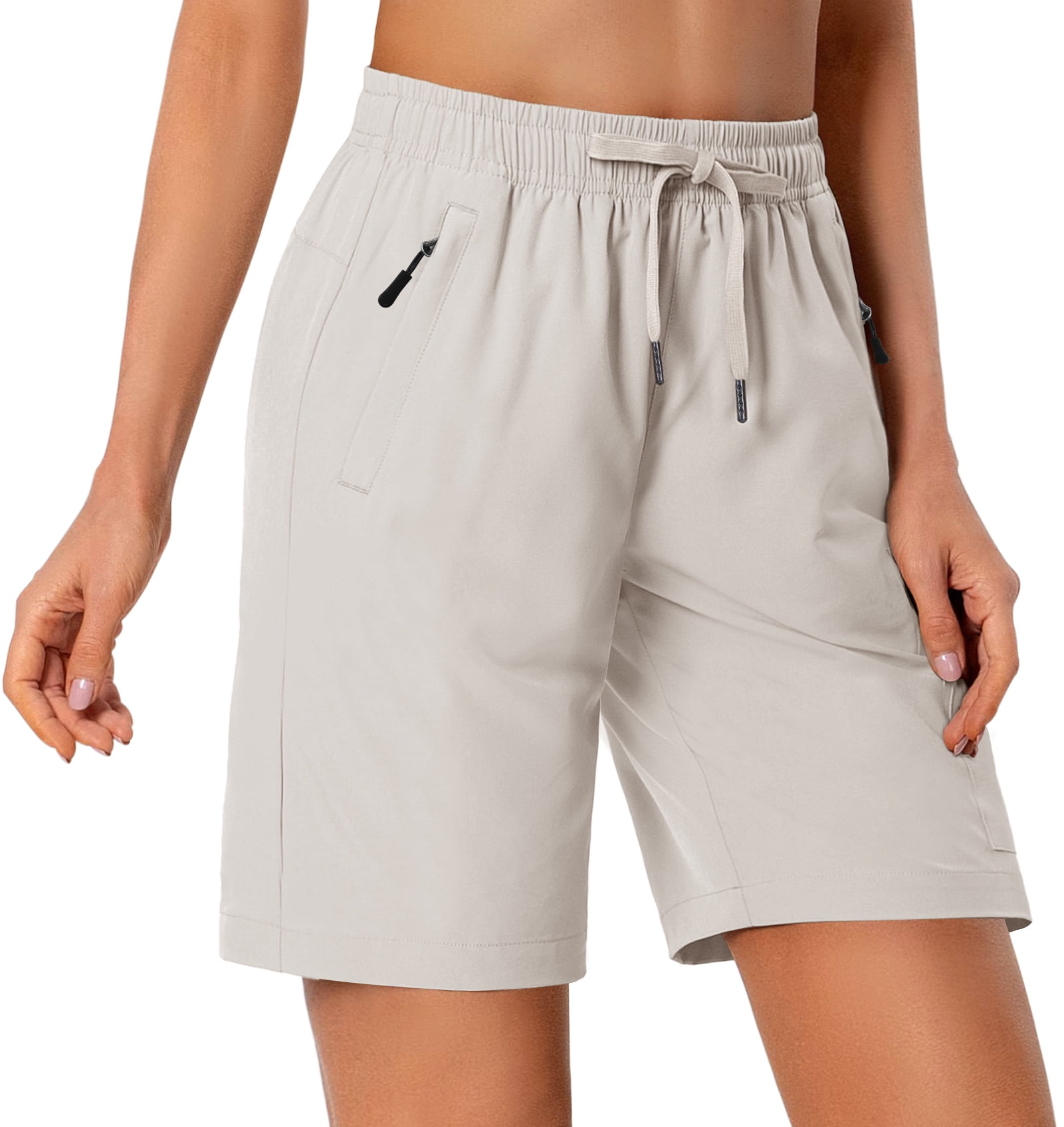 Rosvigor Womens Hiking Cargo Shorts Quick Dry Athletic Shorts for Women Golf Casual Summer Shorts with Pockets