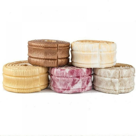 Prettyui 3D Three-dimensional Wall Edge Sticker Waterproof Moisture Proof Wall Sticker TV Background Wall Sticker Household Wall Edge Sticker