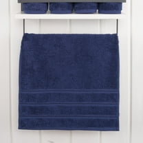 American Soft Linen Hand Towel 100% Cotton 1 Piece Luxury Hand Towel, Navy Blue