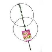 Luster Leaf (#978) Double Peony Plant Flower Garden Stake Support, Green, 36"