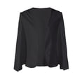 thumbnail image 2 of Womens Blazer Split Sleeve Open Front Casual, 2 of 4