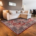 thumbnail image 5 of Linon Emerald Martin Red & Navy 6.7x9.7 Area Rug, 5 of 9