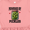 thumbnail image 4 of Inktastic Pickle Lover Funny Powered by Pickles Girls Toddler Dress, 4 of 5