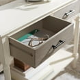 thumbnail image 2 of SAFAVIEH Ryder Solid 2 Drawer Console Table, Distressed White/Griege, 2 of 15