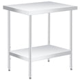 thumbnail image 2 of Kojooin Stainless Steel Prep and Work Table, Heavy Duty Commercial Kitchen Table with Adjustable Undershelf, 2 of 5