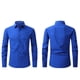 thumbnail image 1 of pstuiky camisas de manga larga para hombre, Camisa informal de color liso con botones, manga larga, cuello vuelto, transpirable y elástica para hombre top de hombre xl, 1 of 5