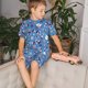 thumbnail image 4 of Balery Colorful Sailing Ship Conjunto de Pijama Infantil de Manga Corta con Estampado – Ropa de Dormir de Algodón Suave-4X-Large, 4 of 6