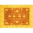 thumbnail image 1 of Ahgly Company Machine Washable Indoor Rectangle Oriental Yellow Traditional Area Rugs, 2' x 4', 1 of 4