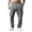 GY2, variant on MIXUE Sweatpants for Men Solid Color Summer Vintage Elastic Slim Casual Trousers Sportwear,Gray,XXXL