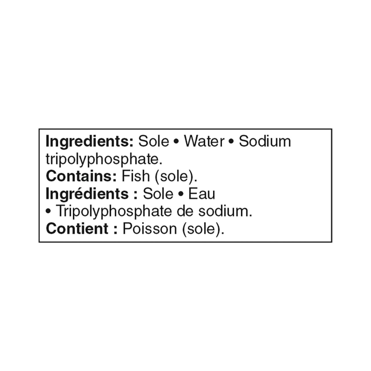 Filets de sole sauvage Great Value 904 g