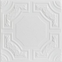 R28C-Evergreen Foam Glue-up Ceiling Tile in White Heron (129.6 Sq.ft / Pack) - 48 Pieces
