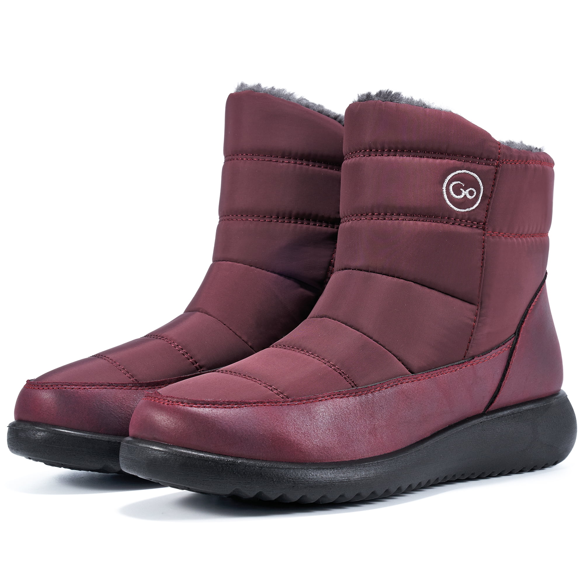 Womens Snow Boots Waterproof Booties Keep Warm Mid Calf Boots for Women