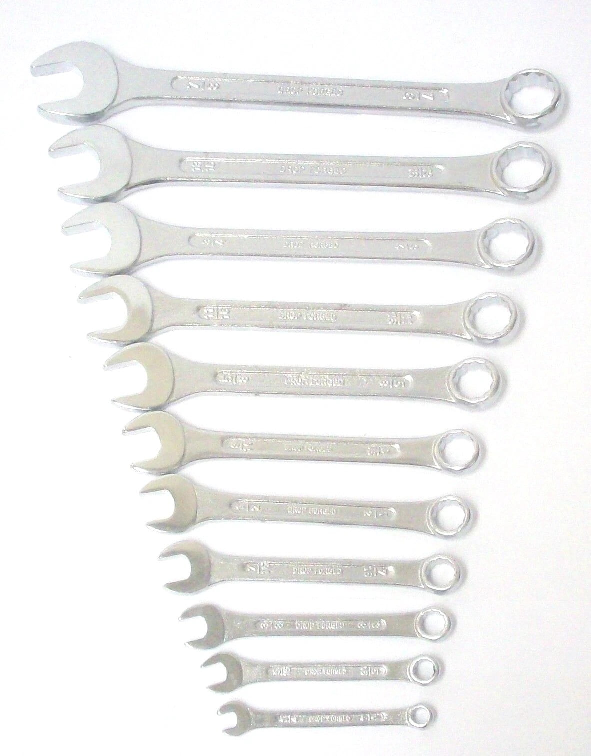 11 Pieces Mechanics Shop Handy Man Tools SAE Combination Wrench Set