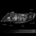 thumbnail image 2 of DNA Motoring For 10-13 Kia Forte Koup Black Housing Crystal Lens Headlight Lamp Pair Replacement, 2 of 6