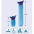 thumbnail image 2 of Urinario de emergencia Urinario portátil y reutilizable para exteriores para hombres y mujeres Botella para orinar al aire libre para artículos esenciales de viaje, campamentos, embotellamie, 2 of 5