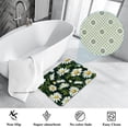thumbnail image 3 of Daisy Polyester Non-Slip Machine Washable Bath Rugs Office Mat Floor Mats, 3 of 6