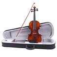 thumbnail image 4 of 4/4 Full Size Violin Kit, Classic Wood Violin with Case Bow Violin Strings Rosin Shoulder Rest Electronic Tuner, Polished Brown, 4 of 10