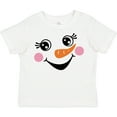 thumbnail image 3 of Inktastic Cute Snowman Girl Face Girls Toddler T-Shirt, 3 of 5
