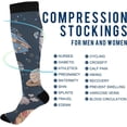 thumbnail image 4 of FREEAMG Space Compression Socks Women Men Long Stocking (20-30mmHg) Travel Knee High Stockings for Athletic Sports,Running,Cycling,Nursing, 4 of 7