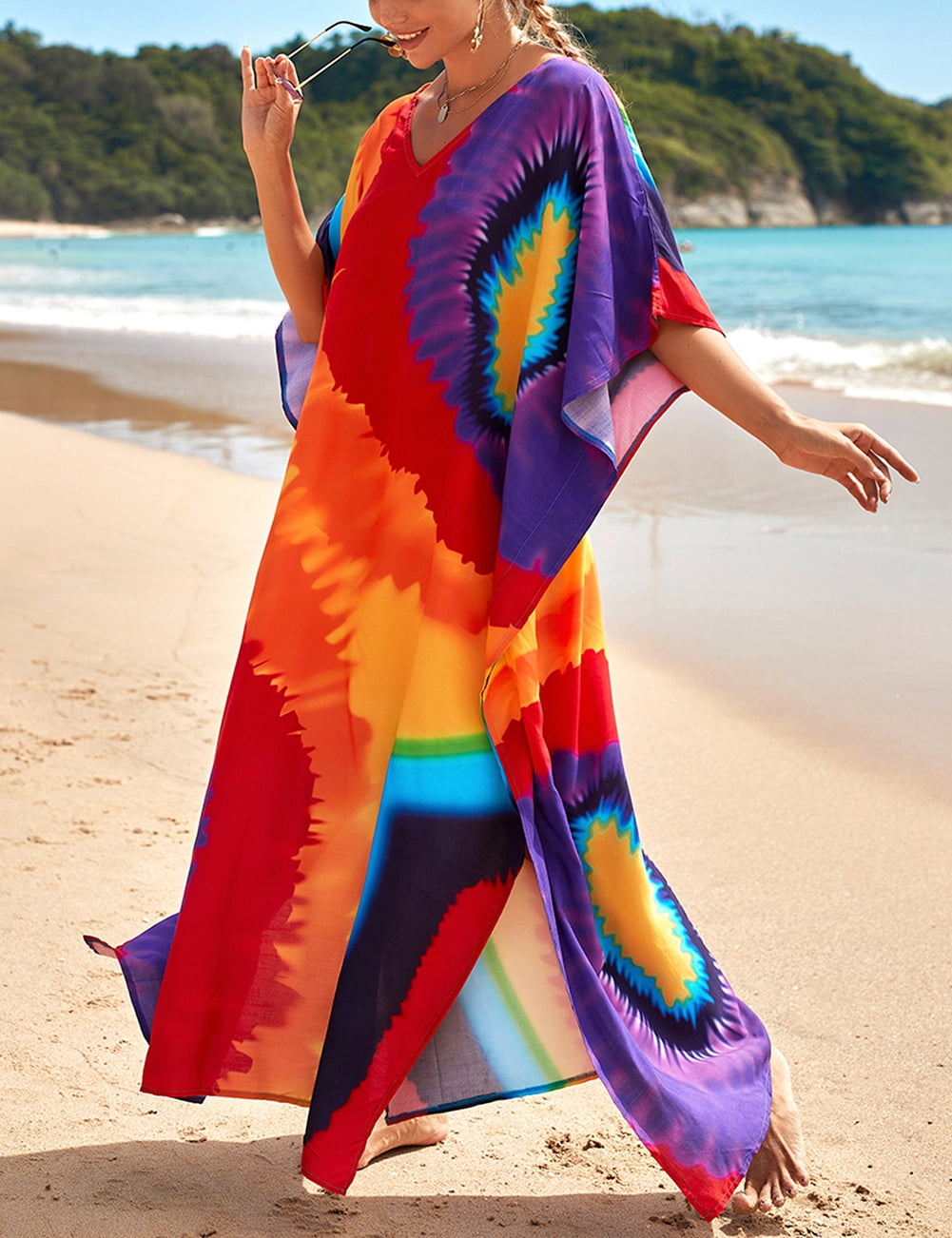 tie dye bathing suit cover ups