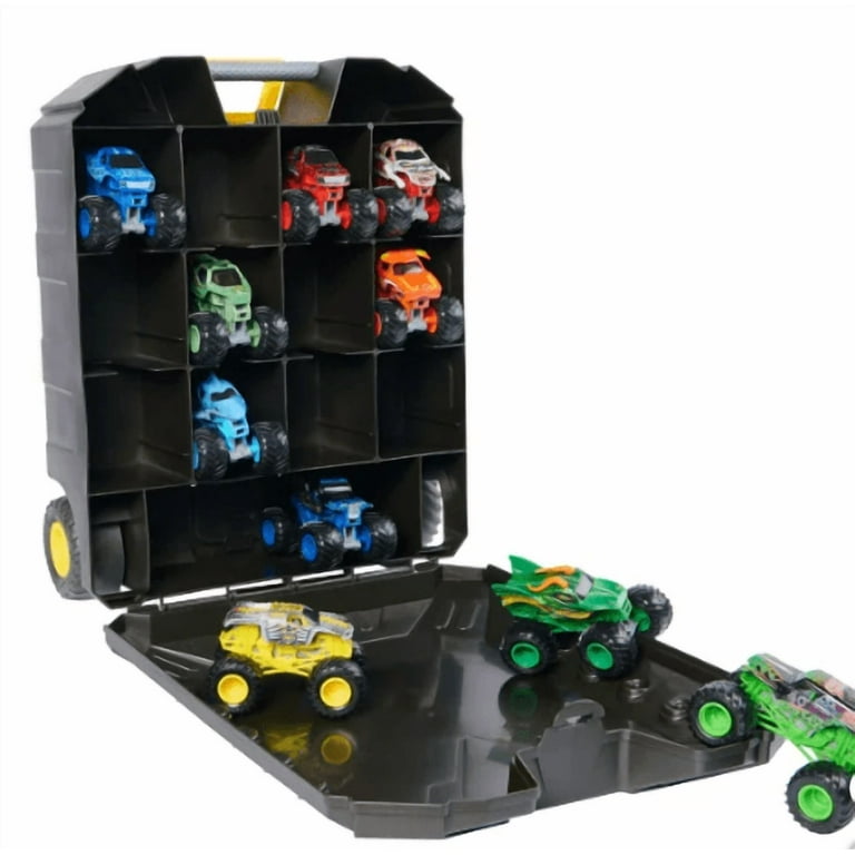 MONSTER JAM PIT PARTY & GO トラック セット 未使用品 Monster Jam Pit Party Carrying Case, Includes 10 Trucks