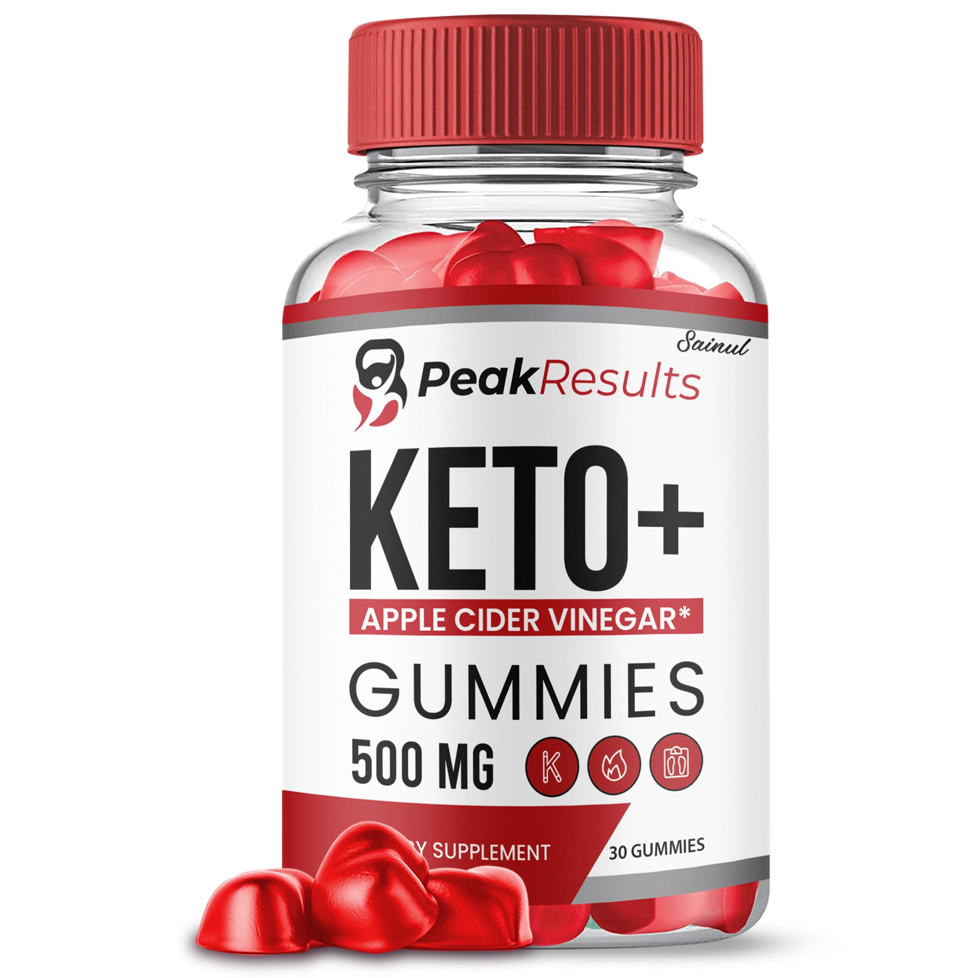 Peak Results Keto ACV Gummies, Maximum Strength Formula, Peak Results Keto Supplement (1 pack)