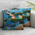 JEUXUS Turtle Throw Pillow Cover, Pillow Case for Women Men Decorative