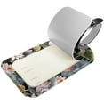 thumbnail image 2 of Square 2Pack PU Leather Chinese Lotus Cruise Luggage Tag with Privacy Cover and Name ID Tag for Travel Handbags Backpacks Luggage Tags, 2 of 6