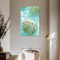 thumbnail image 3 of Elephant Stock Seaglass Iv Wall Art - Vertical Multi Panel Canvas - Living Room Wall Decor - Nautical Multi Panel - Turquoise And Beige Decor By Alan Blaustein - 36" x 57", 3 of 8