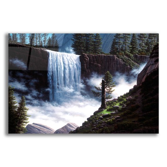 Epic Art 'Vernal Falls' by R. Hed, Acrylic Glass Wall Art, 24"x16"