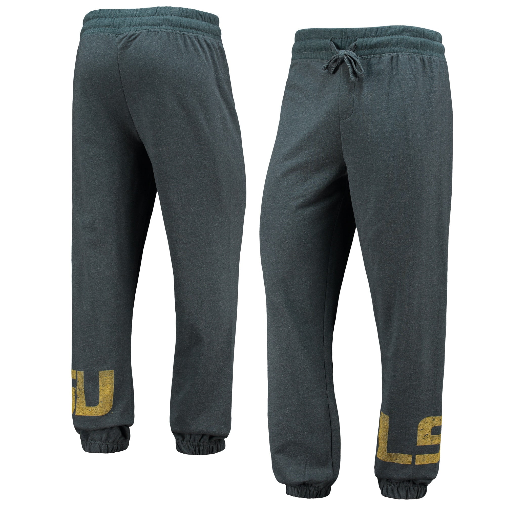 Men's Concepts Sport Charcoal LSU Tigers Receiver Brushed Knit Lounge