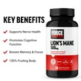 thumbnail image 3 of Force Factor Lion’s Mane Mushroom Capsules 500mg for Memory, Focus, Nerves & Cognitive Function, Vegan, No Gelatin, Non-GMO, 60 Capsules, 3 of 12