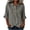 Gray-shirts, variant on Womens Ruffle 3/4 Sleeve Shirts Faux Cotton Linen Asymmetrical Button Casual Fashion Dressy Blouses Boho Trendy Vacation Beach Summer Spring Tops for Women S