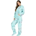 thumbnail image 3 of Footed Pajamas - Winter Llamas Adult Hoodie Chenille One Piece - Adult - XSmall (Fits 5'2 - 5'4"), 3 of 5