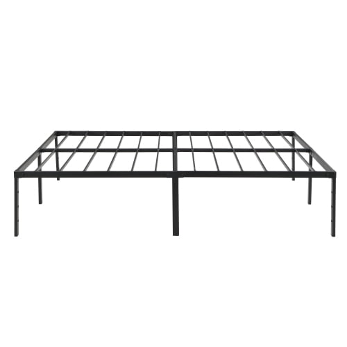 Queen Size Bed Frame , Heavy Duty Metal Bed Frame , Quick & Easy Assembly, No Noise, Black