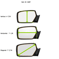 thumbnail image 5 of 09-13 Honda Fit Left Driver Side Mirror Glass Lens w/o Backing Plate. Comes with Adhesive Pads, USA., 5 of 6