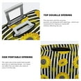 thumbnail image 5 of Balery Luggage Cover Sunflowers On Black And White Stripes Print Suitcase Covers for Luggage Elastic Washable Suitcase Protector Fits 18-32 Inch Luggage-X-Large, 5 of 9
