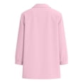 thumbnail image 6 of LNWUY Cotton Linen Shirts for Women Loose Flowy Spring Tops Solid Color 3/4 Sleeve Shirt Beach Vacation Business Casual Travel Pink M, 6 of 8